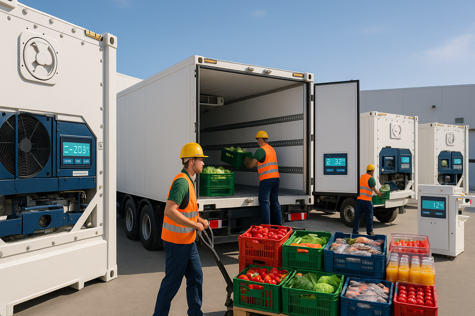 Wie werden Kühllagerbehälter in der Lebensmittel- und Getränkelogistik eingesetzt?