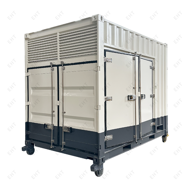 Kundenspezifisches 12-Fuß-Luftkompressorgehäuse mit Öl-Wasser-Sammelsystem