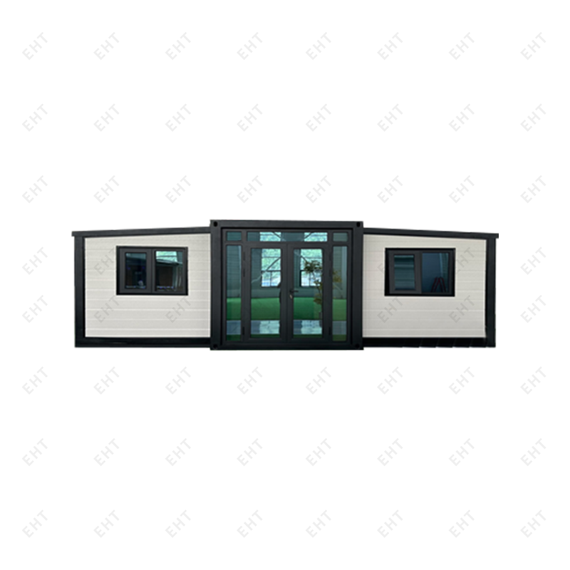 20 Fuß großes, erweiterbares Containerhaus mit zwei Flügeln, vorgefertigte mobile Wohneinheit