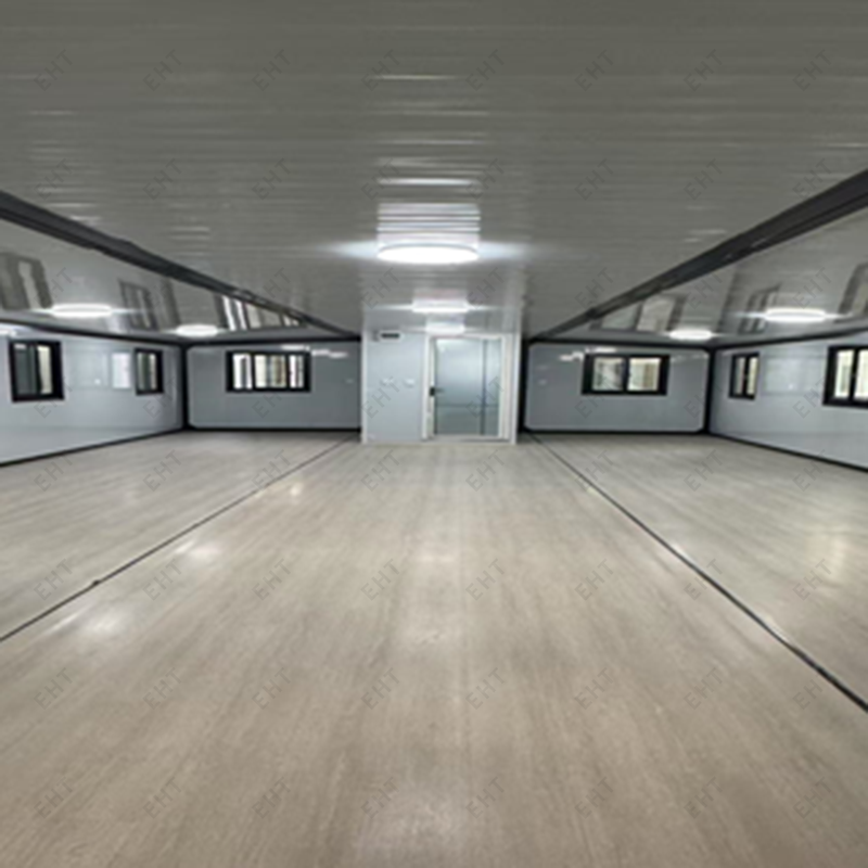 40 Fuß großes, erweiterbares Containerhaus mit zwei Flügeln, vorgefertigte modulare Wohneinheit